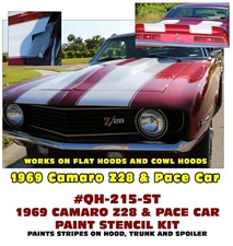 QH-215-ST 1969 CHEVY CAMARO - Z28 & PACE CAR - COMPLETE PAINT STENCIL KIT