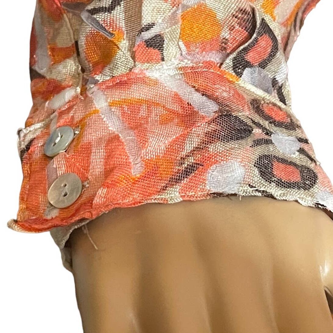 Ruby Rd Womens Button Down Linen Blend Blouse Siz… - image 5