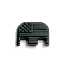 Slide Backplate for All Glocks Gen1-5 / USA American Flag / Aluminum