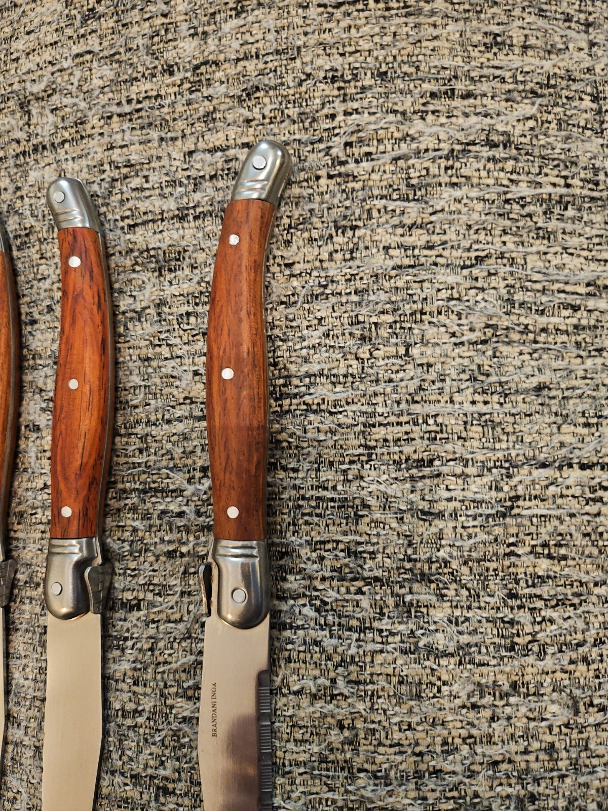 Brandani Inox Italian Style Non stick Stainless Steel Rain Steak Knives