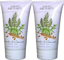  LOT OF 2 Sarah Michaels LAVENDER  OATMEAL Shower Gel 5 0z.