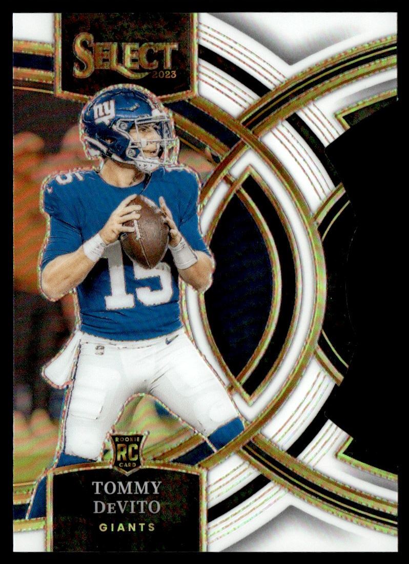 2023 Select Die Cut White Prizms Tommy DeVito Rookie /199 New York Giants #102