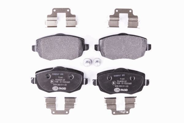 Hella 8DB 355 011-231 Bremsbelagsatz, Scheibenbremse FüR Lancia-image