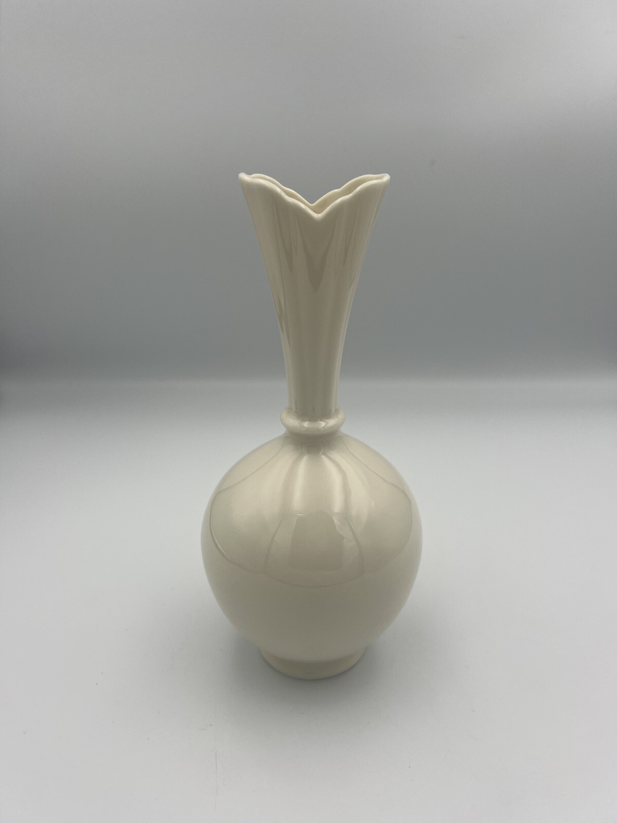 Vintage Lenox Bud Vase Ivory Cream Monochrome Porcelain