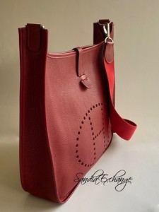 hermes evelyne rouge grenat