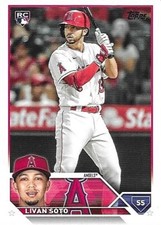 Livan Soto 2023 Topps Series 2 Two Rookie Card RC #371 Los Angeles Angels