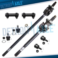 8pc Front CV Axle Shaft & Suspension Kit For 4x4 2003-2008 Dodge Ram 2500 3500