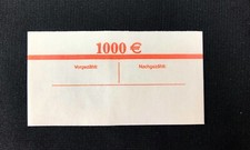 50 EURO Banderolen für 20 Banknoten EUR Geldscheinbanderolen NEU Geldbündel Set