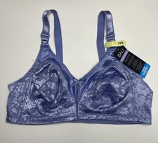 Bali Double Support Lace Wireless Full-Figure Bra DF3372 Size 38B New