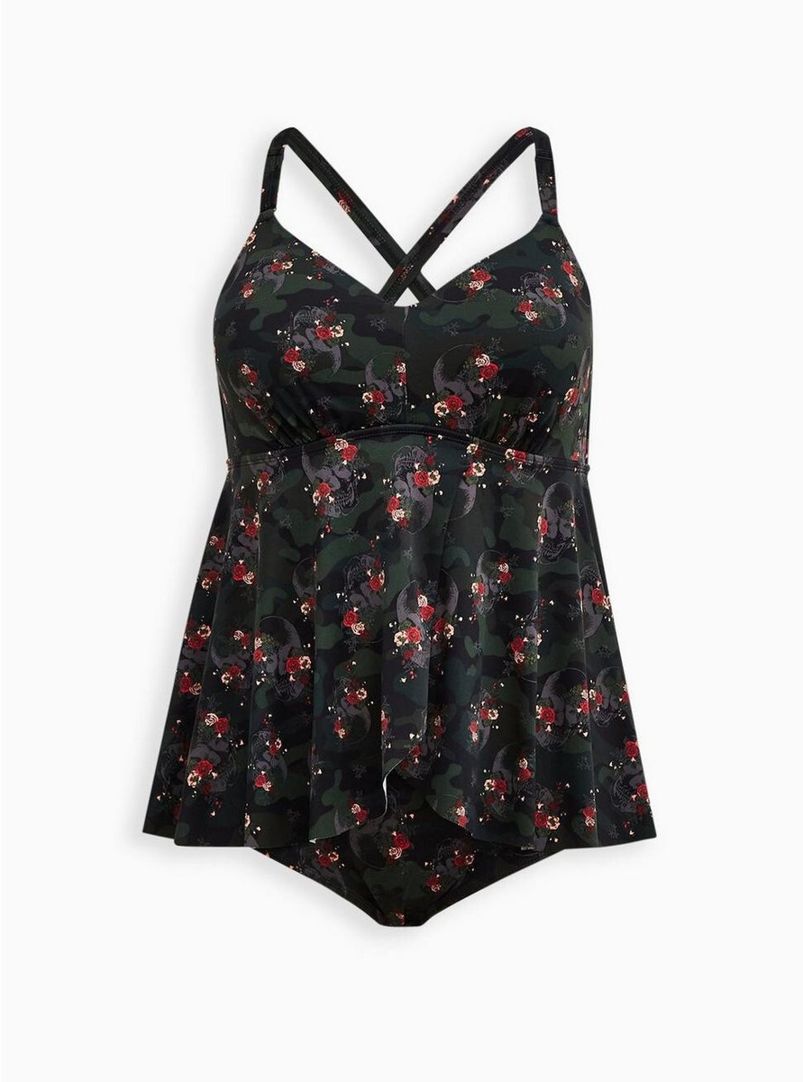 NEW Plus Size 3X D/DD Torrid Swimsuit Swim One Piece Babydoll