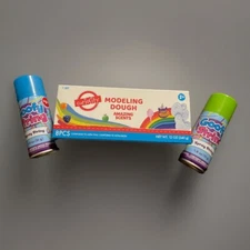 8pcs Curiosity Modeling Dough & 2 Goofy String