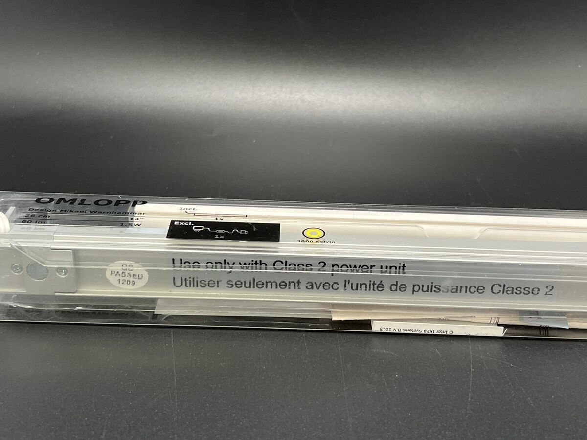 IKEA OMLOPP LED light strip for drawers, aluminum color, 14 IKEA OMLOPP LED light strip for drawers, aluminum color, 14