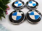 ✅ FAST DELIVERY ✅ 68mm BMMW BLUE ALLOY WHEEL CENTRE HUB CAPS E30,E36,E46,E92