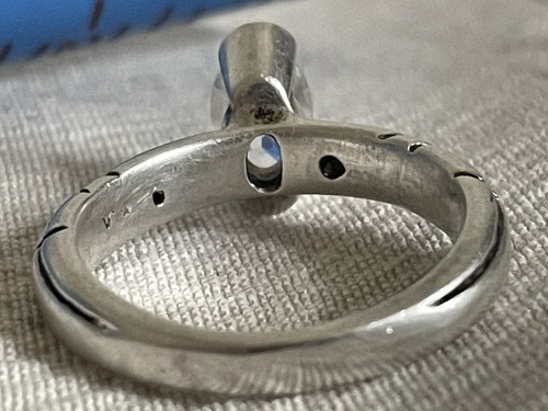 John Atencio Sterling Silver CZ? Ring Size 10 with 18k Yellow Gold Accents - Picture 6 of 9