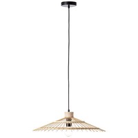 HäNgelampe, 100 Cm HöHe, E27, Max. 40 W, Metall/Bambus, Naturfarben