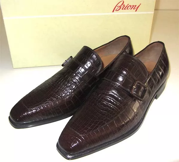 Brioni crocodile best sale shoes