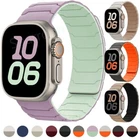 Magnetic Silicone Band Strap For Apple Watch Series 11 10 9 8 7 6 SE 5 Ultra 3 2