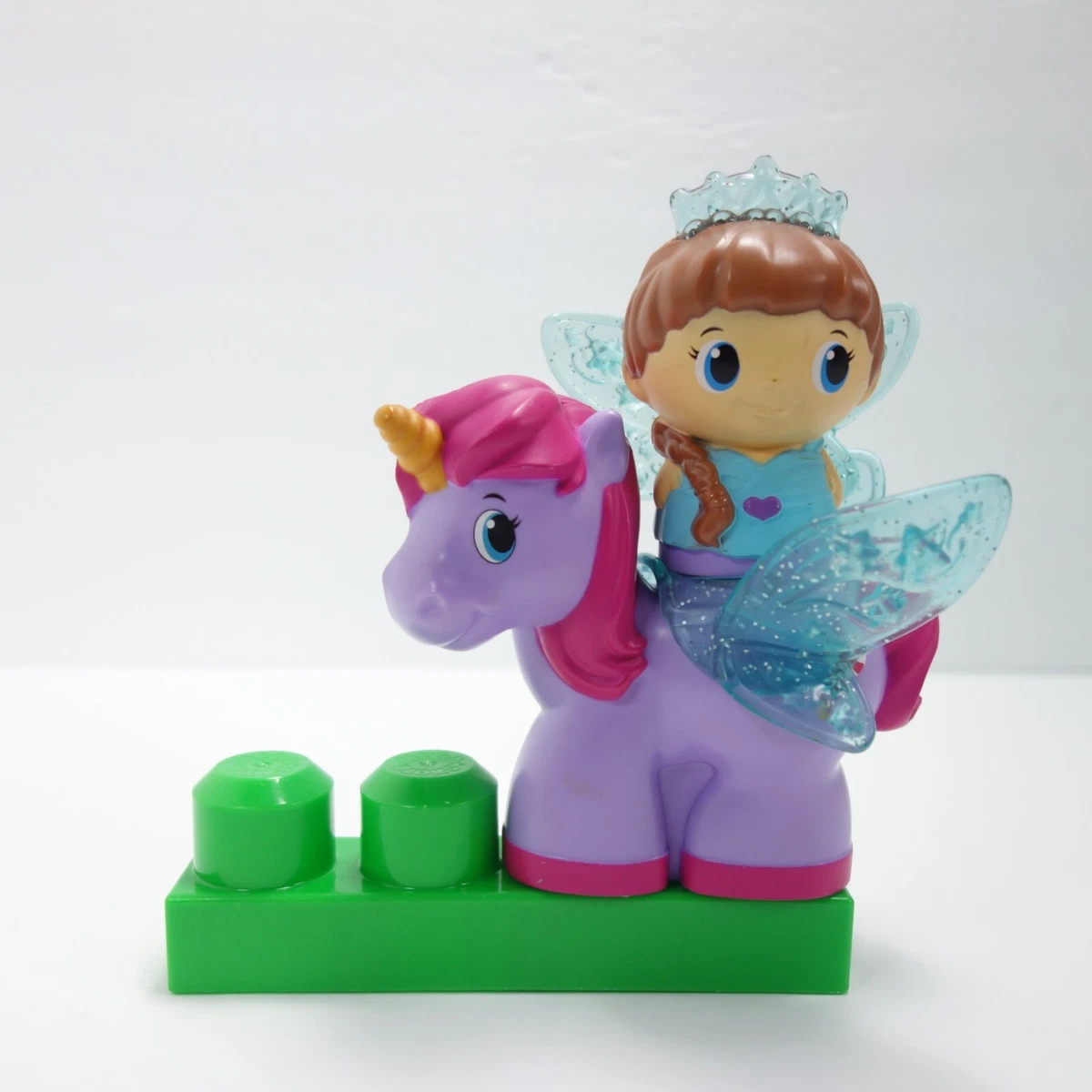 Mega Bloks Blocks First Builders Princess Unicorn Horse Purple Fairy 4 pc Easter