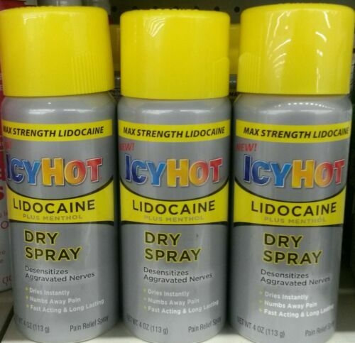 ICY HOT SPRAY 4 OZ Packung mit 3 Flaschen - Bild 1 von 4