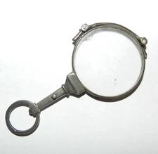 Vintage Sterling Silver  Converting Lorgnette Magnifying Glass / Eyeglasses