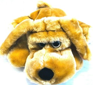 antique stuffed dog