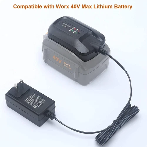 WA3747 Charger for Worx 40V Lithium Battery WA3580 WG180 WG280 WG380 WG776 NEW - Picture 5 of 10