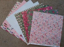Best Creation 12x12 Glitter Scrapbook Paper Fa La La Christmas FaLaLa