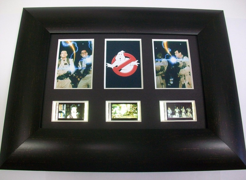 GHOSTBUSTERS Framed Trio Movie Film Cell Memorabilia Piece Collectible Gift 