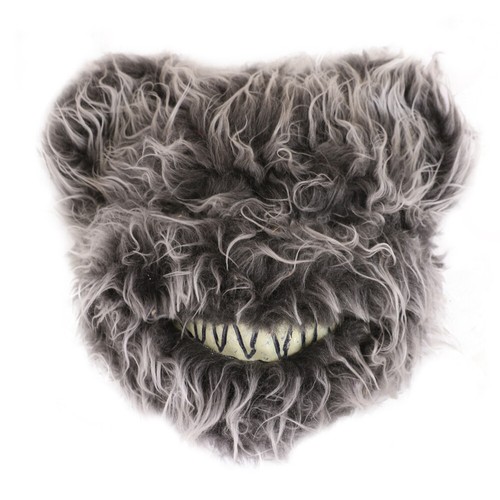 HALLOWEEN MASKEN GRUSELIGER BÄR KANINCHEN HORROR PELZIG ERWACHSENE UNISEX SCHICKES KLEID SET - Bild 2 von 5