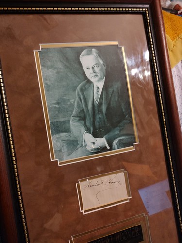 President Herbert Hoover Autograph Signed and Framed - Picture 5 of 14