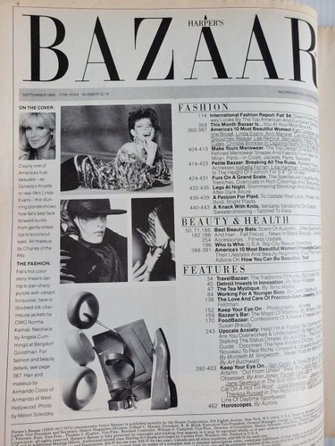1984 Harper's Bazaar LINDA EVANS Phoebe Cates Christie Brinkley Farrah Fawcett - Imagen 2 de 17