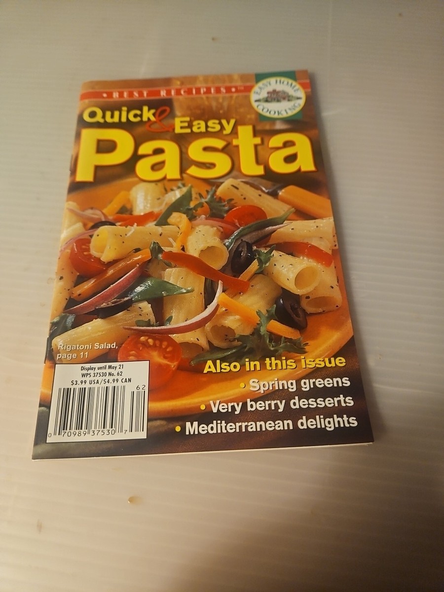 Vintage 2002 May, Easy Home Cooking Best Recipes Booklet 