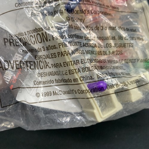 VTG 1999 Inspector Gadget Bag 1 Head Torso McDonald's Happy Meal Toy #1 sealed - Picture 5 of 6
