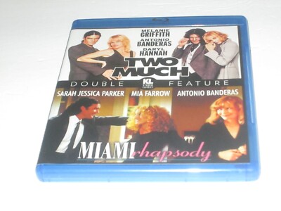 Two Much / Miami Rhapsody Blu-ray Antonio Banderas Double Feature OOP ...