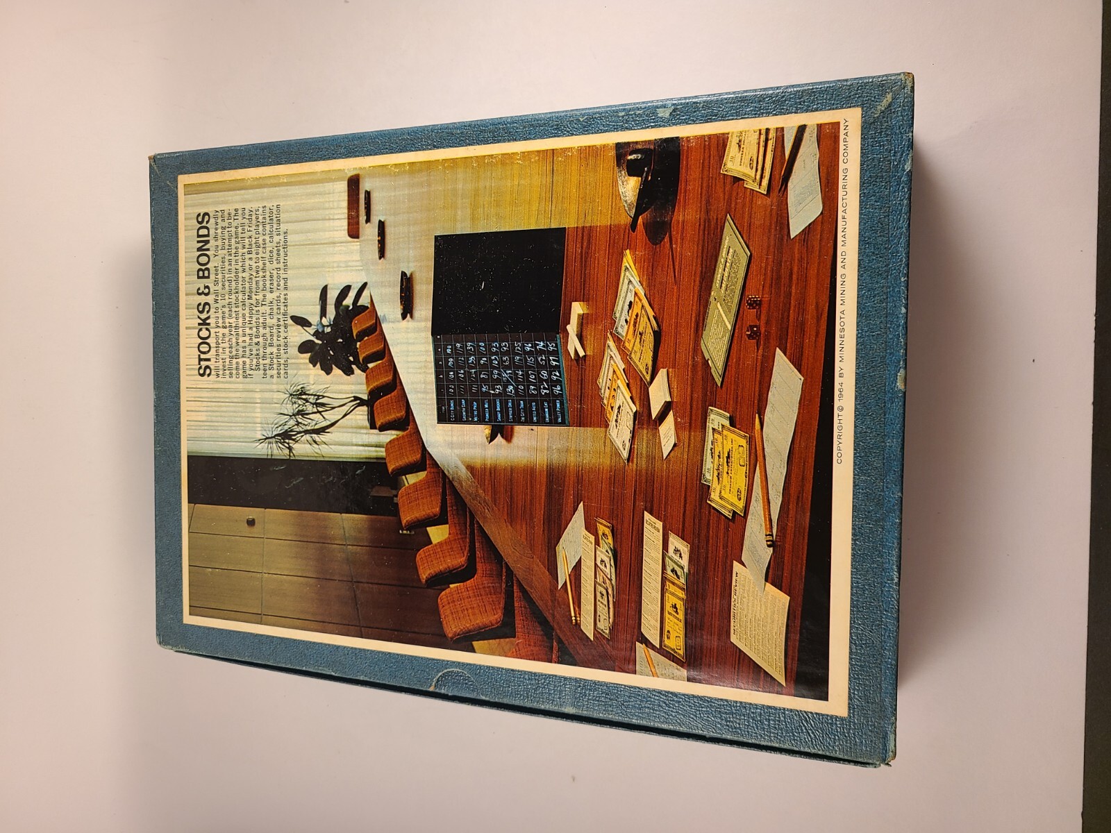 Stocks & Bonds Bookshelf Game 1964 Minnesota Mining and Manufacturing Company