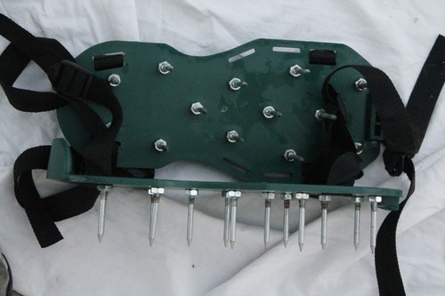 NUOVI punte resistenti coppia sandali aeratore prato giardino scarpe strumenti aerazione - Foto 4 di 4