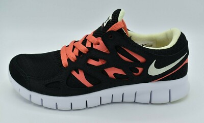 NWB Nike Womens Size 8 Free Run 2 Ember Black Lime Running Shoes Sneakers