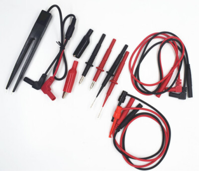 AIdetek multimeter test leads tipped Test Kit with SMD Tweezer test Lead T20172