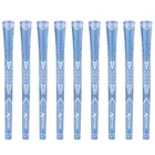 Karma Velour Golf Grips Rubber BLUE SPARKLE - UNDERSIZE - Baby BLUE x 9 Grips