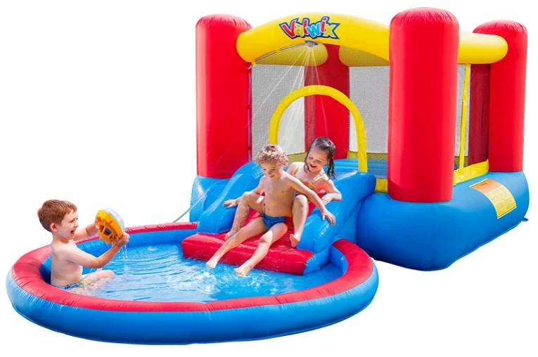 la seguridad Punto de referencia helado Castillo Inflable Con Piscina Y Tobogan Para Niños De 3-5 Años Jugar Y  Brincar | eBay