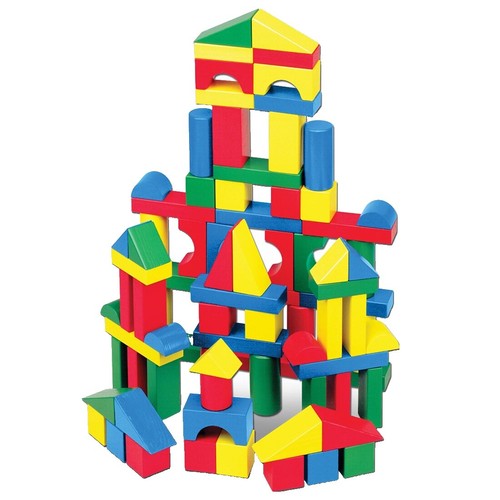 Giocattolo In Legno Gigante Jumbo JR. Blocchi Di Legno 56 Pezzi Gioco Torre - Foto 13