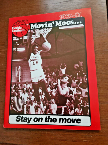 1980-81 FLORIDA SOUTHERN Basketball Media Guide Program National Champions