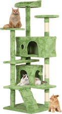 54in Multi-Level Cat Tree Tower Furniture Activity Center with Scratching Posts