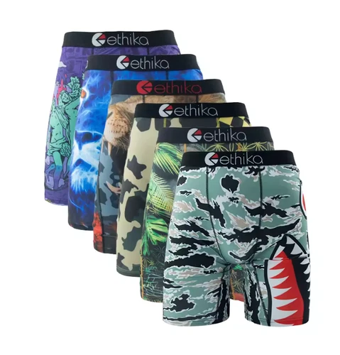 6er Pack Ethika stilvolle atmungsaktive Herren Staple Boxershorts Shorts Pants UK S-3XL - Bild 6 von 11