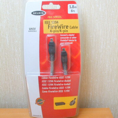 Neu Belkin F3N402ea06-ICE 1,8 m 4-polig auf 4-polig FireWire Kabel