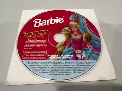 Barbie Magic Fairy Tales as Rapunzel PC Computer Game CD-ROM Only Windows & Mac