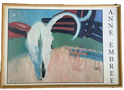 Rare Anne Embree Wildlife Painting Artist Double Signed 28''X40''