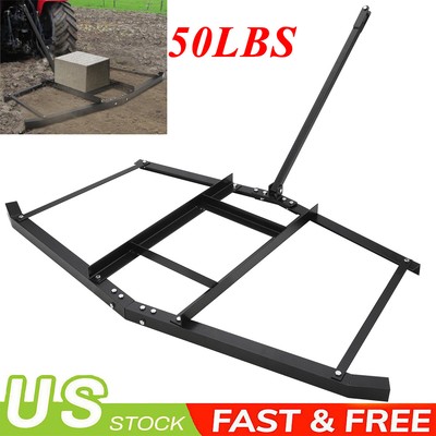 74'' Driveway Drag Tow Behind Drag Harrow Grader For ATV UTV Garden Lawn Tractor