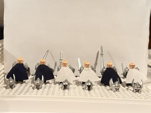 Lord of the Rings Brick Minifigures Knights x6 High Quality Detailed NEW - Picture 10 of 18