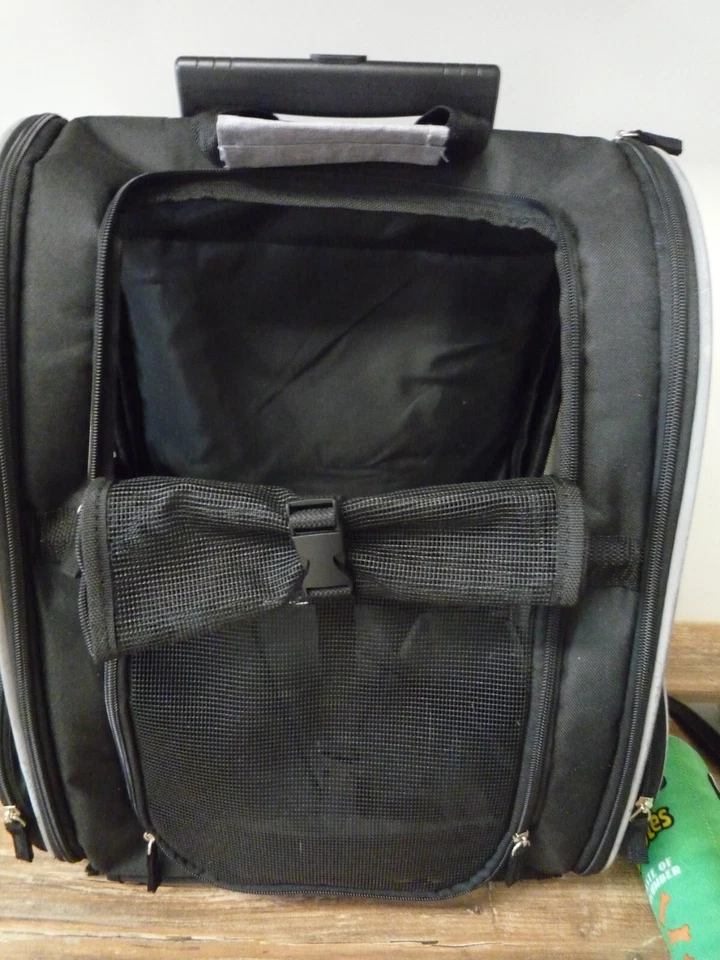 TRIXIE Trolley/Rucksack für Hunde/Katzen schwarz +Zugabe - Bild 3 von 4